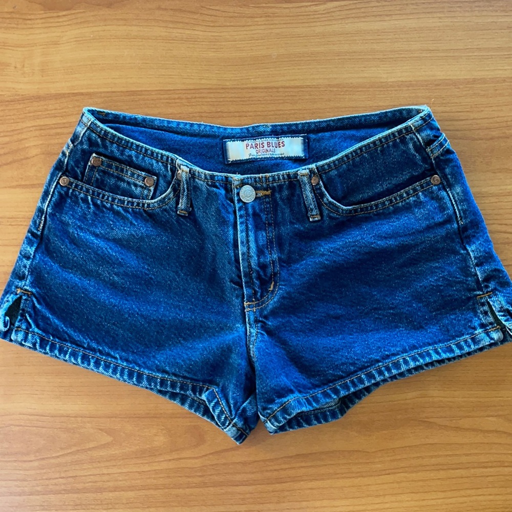 y2k vintage denim low rise booty shorts small
